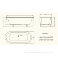 Projek CUPC Freestanding Skirted Cast Iron Bathtub